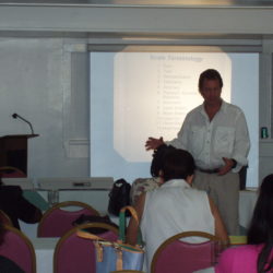 Irwin J. Shorr, MPH, MPS conducting a class