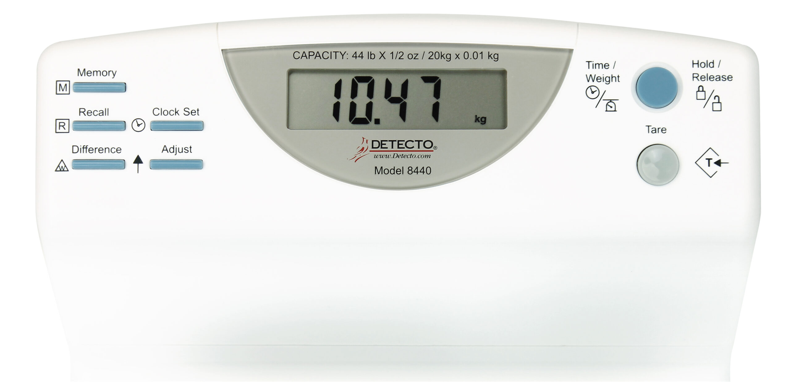 Detecto 8440 Digital Baby Scale, 44 lb x 1/2 oz